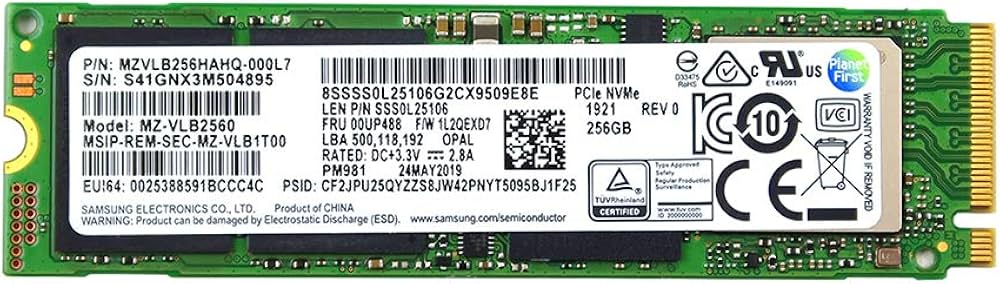 SSD M2 PCI-EXPRESS RICONDIZIONATO 256GB VARIE MARCHE BULK